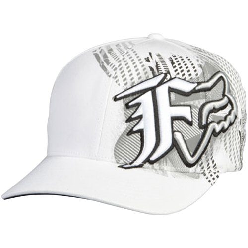 Fox Racing Prospect Youth Boys Flexfit Fashion Hat - Color: White, Size: One Size