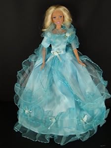 Light Blue Princess Gown Made for the Barbie Doll