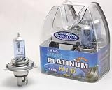 Heliolite Car Light Bulbs - Heliolite 3900K H4 Xenon Platinum White Auto Light Bulbs