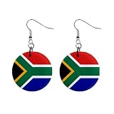 South Africa Flag Button Earrings