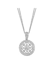 14k White Gold 0.65 Ctw Artistic Diamond Necklace