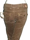 TWILL TWENTY TWO Alicia Velour Pants in Brown