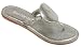 Bernardo Must Capri Thongs Flats Sandals Shoes - Vintage Metal Pewter (6 M US, Vintage Metal Pewter)