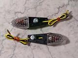 License Plate Turn Signals - Clear Lens - HONDA CBR 600, F2, F3, F4, F4i, SUZUKI GSXR 600, 750, 1000, 1300, YAMAHA R6, R1, Ninja 250, 500, ZX6R, ZX6RR, ZX7R, ZX7RR, ZX9R, ZX10R, ZX12R, ZX14