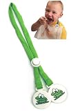 Snapt Bib Clips - Makes Anything a Baby s Bib - Green