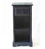 Privilege 24075-B 1 Dr 1 Shelf Stand - Vintage Black