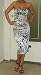 APSARA Quinne Corset Tube Silk Dress in Zebra Print