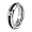 Black Steel Cable Inset Titanium Ring (7.0mm) - Size 8.0