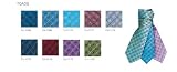 Jacquard Silk Tie Toads in Aqua