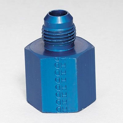 Earls 989443 Blue Anodized Aluminum -4 Female to -3 Male AN O-ring Seal Reducer