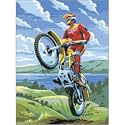 PAINT BY NUMBERS MOTOCROSS MOTORBIKE & RIDER PAINTING