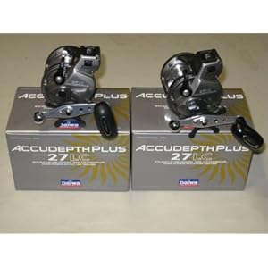 2 PACK DAIWA ACCUDEPTH LINECOUNTER FISHING REELS