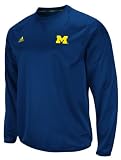 Michigan Wolverines adidas Navy 2011 Football Adizero Sideline Practice Crewneck Sweatshirt