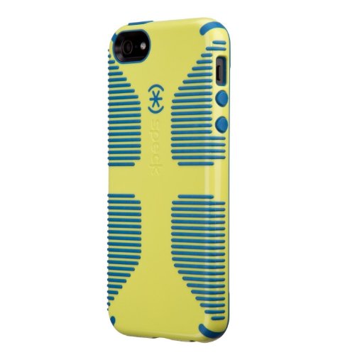 Speck Products CandyShell Grip Case for iPhone 5 / 5s Lemongrass Yellow and Harbor Blue (Bulk Packaging)