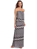 Sweet Pea Women's Mesh Strapless Maxi Dress