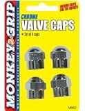 Bell Automotive #22-5-08837-M 4PK Chrome Hex Valved Cap