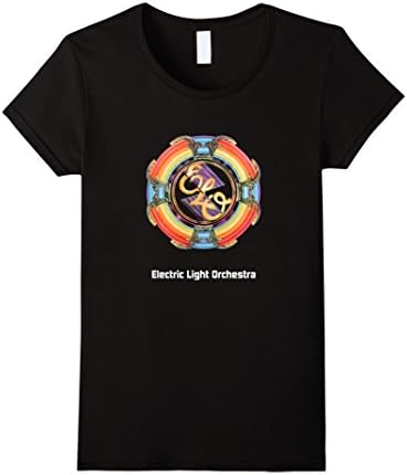 Women's E-lec-tric Light Or-ches-tra t-shirt - ELO shirts Large Black
