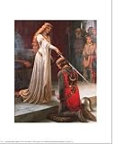 Accolade by Edmund Blair Leighton. CANVAS with 3/4 inch bars. 10.63 inches width by 13.93 inches height. Highest Quality Art Poster Print
