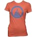 District of Columbia Ladies Fine Jersey T-Shirt, Orange, M