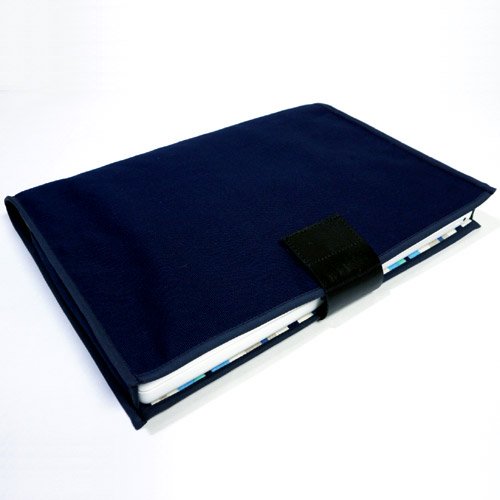 suono ハンドメイド MacBook Pro 17インチ ケース：MODE（ネイビー・ブルーストライプ）*