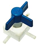 フッ素樹脂製三方コック016.804.2 /5-5368-14
