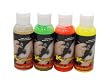 4 Color Fluorescent Temporary Tattoo Airbrush Paint Kit in 2 Ounce Bottles