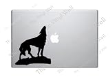 Wolf Howling Inspired By Twilight Vinyl Decal Sticker for Computer Wall Car Laptop Notebook Mac and All Macbooks