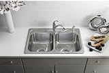 Sterling 11855-4-NA Stainless Steel Southhaven Southhaven X 33 x 22 x 8-1/2 Double Basin Sink 11855-4