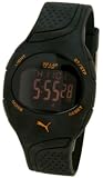 Puma Energy Gents Black Rubber Strap And LCD Dial Watch