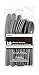 Silver Plastic Silverware Set for 6 Guests (18pcs)