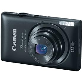 Canon PowerShot ELPH 300 HS 12.1 MP CMOS Digital Camera with Full 1080p HD Video (Black)