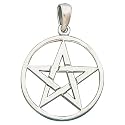 Large Pentacle Pendant Sterling Silver