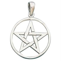 Large Pentacle Pendant Sterling Silver