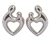 Mother and Child Sterling Silver Post Earrings by Janel Russel Design