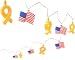 Camco 42657 RV Patriotic Yellow Ribbon and Flag Party Light
