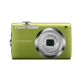 Nikon Coolpix S3000 12 MP Digital Camera with 4x Optical Vibration Reduction (VR) Zoom and 2.7-Inch LCD (Green)