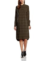 Pepe Jeans London Vestido Camisero Fergy (Verde Oscuro)