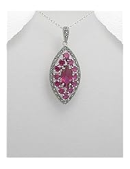 CZ Pendant Necklace In 92.5 Sterling Silver