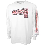 adidas Nebraska Cornhuskers White Youth Embossed Long Sleeve T-shirt