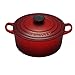 Le Creuset Cast Iron Round Casserole, Cerise, 18 cm