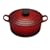 Le Creuset Cast Iron Round Casserole, Cerise, 18 cm