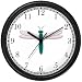 Teal Body & White Winged Dragonfly or Dragon Fly - JP Wall Clock by WatchBuddy Timepieces (Slate Blue Frame)