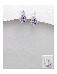 CZ Earrings In 92.5 Sterling Silver