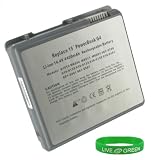 Replacement Laptop Battery for Apple PowerBook G4 15 M8859T/A, 4400mAh 8 Cell