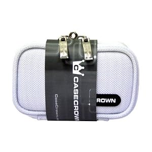CaseCrown Double Memory Foam Case with TSA Approved Combination Lock (White) to Carry the Optoma EP-PK-101 PICO Pocket Projector