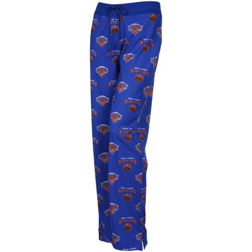 New York Knicks Ladies Royal Blue Supreme Pajama Pants (Medium)