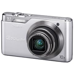 Casio Exilim EX-H5 Digitalkamera (12 Megapixel, 10-fach opt. Zoom, 6,9 cm (2,7 Zoll) Display, bildstabilisiert) silber