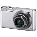 Casio Exilim EX-H5 Digitalkamera (12 Megapixel, 10-fach opt. Zoom, 6,9 cm (2,7 Zoll) Display, bildstabilisiert) silber