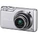 Casio Exilim EX-H5 Digitalkamera (12 Megapixel, 10-fach opt. Zoom, 6,9 cm (2,7 Zoll) Display, bildstabilisiert) silber