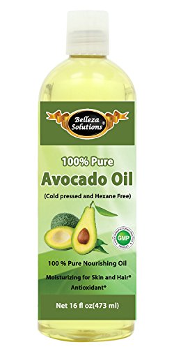 Belleza solutions avocado oil 16 oz - 100% pure cold pr…